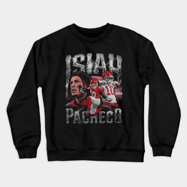 Isiah Pacheco Kansas City Vintage Crewneck Sweatshirt by ganisfarhan